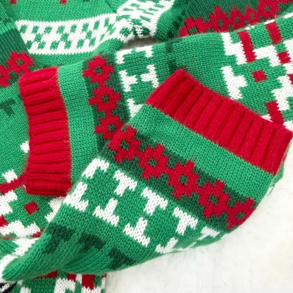 33 Degrees Ugly Christmas Sweater Sloth Wine Glass - US Unisex Size L - Picture 6 of 12